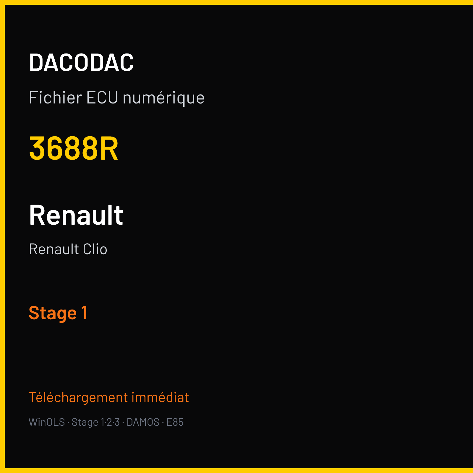 Renault Clio (2013) — 3688R — Stage 1