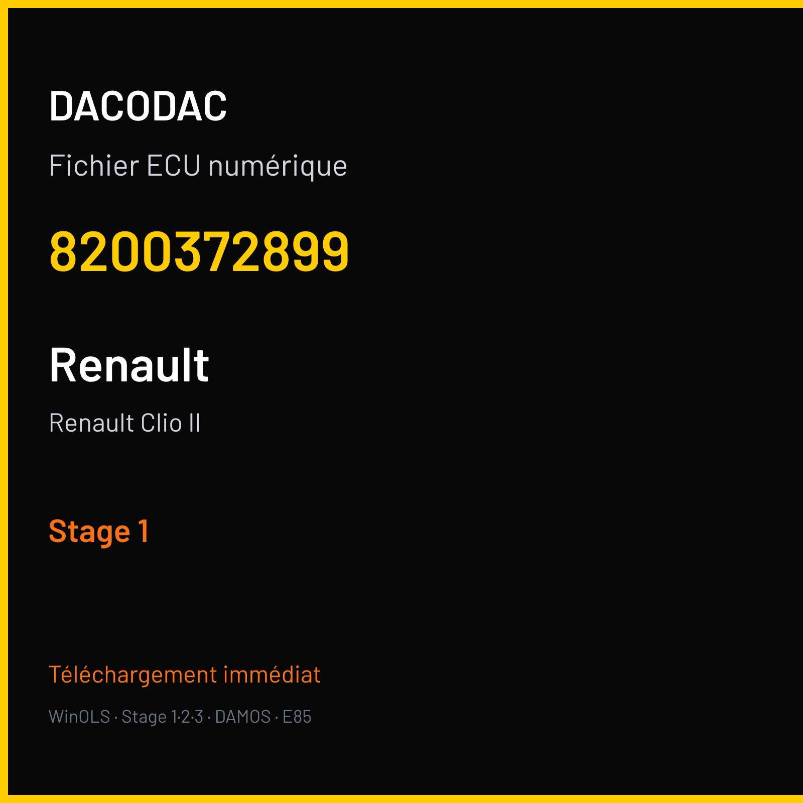Renault Clio II (2002) — 8200372899 — Stage 1