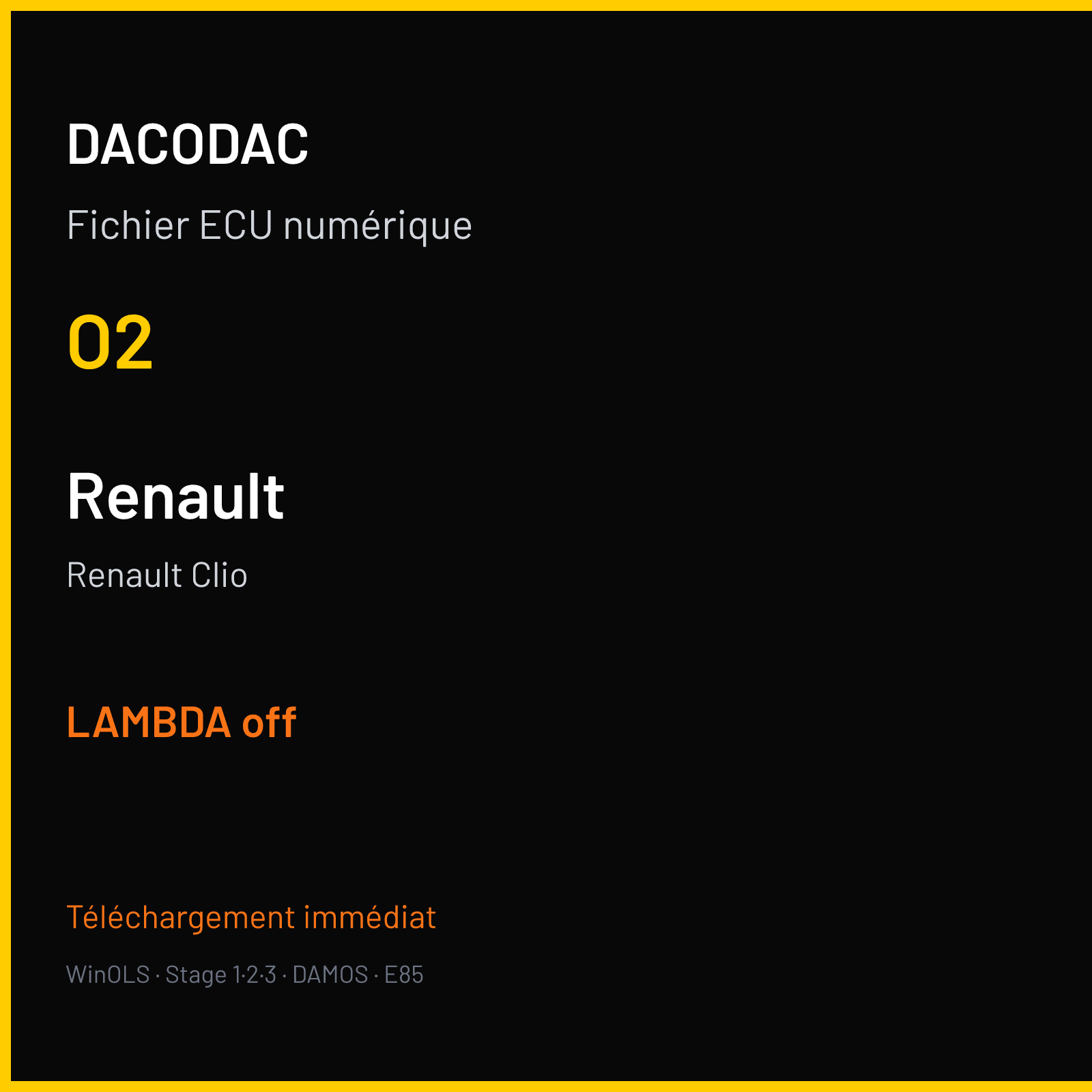 Renault Clio — O2 — LAMBDA off