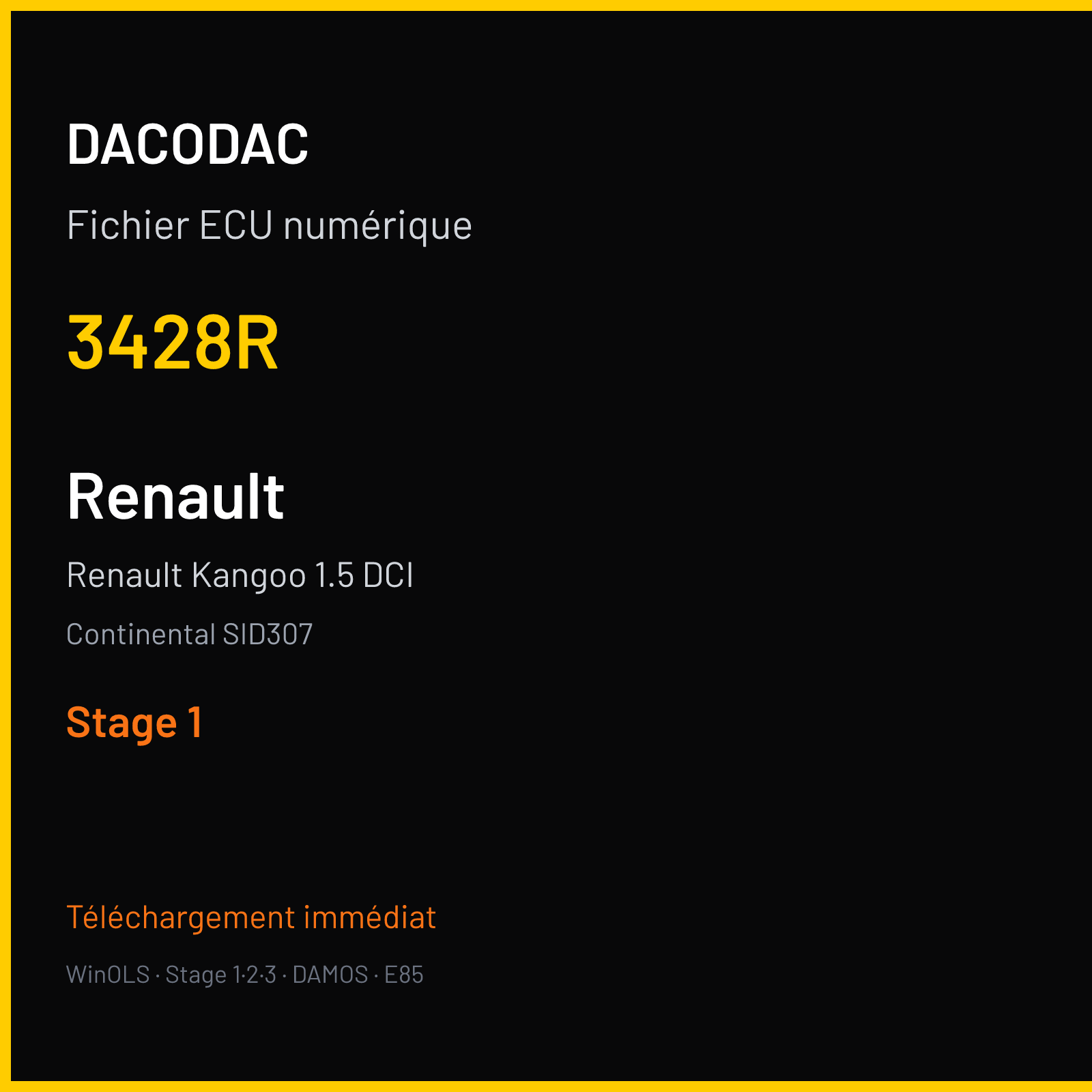 Renault Kangoo 1.5 DCI (2012) — Continental SID307 — 3428R — Stage 1