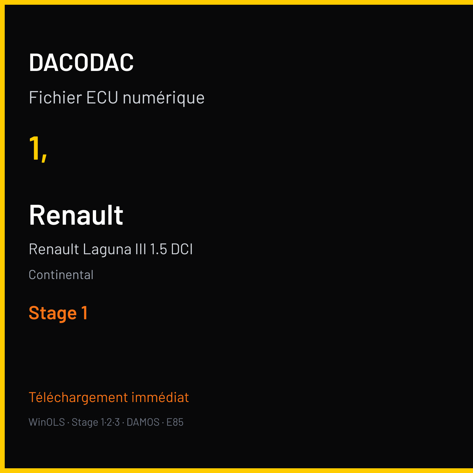 Renault Laguna III 1.5 DCI — Continental — 1, — Stage 1