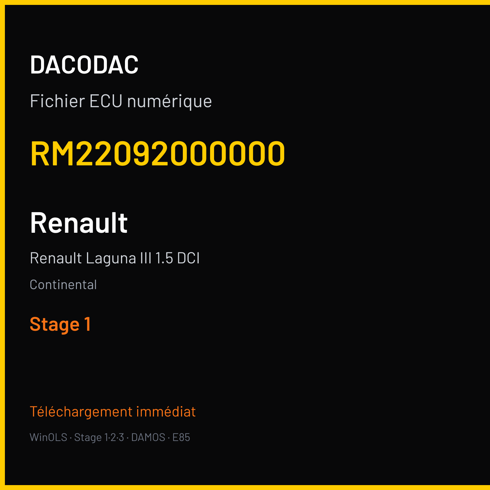 Renault Laguna III 1.5 DCI (2012) — Continental — RM22092000000 — Stage 1