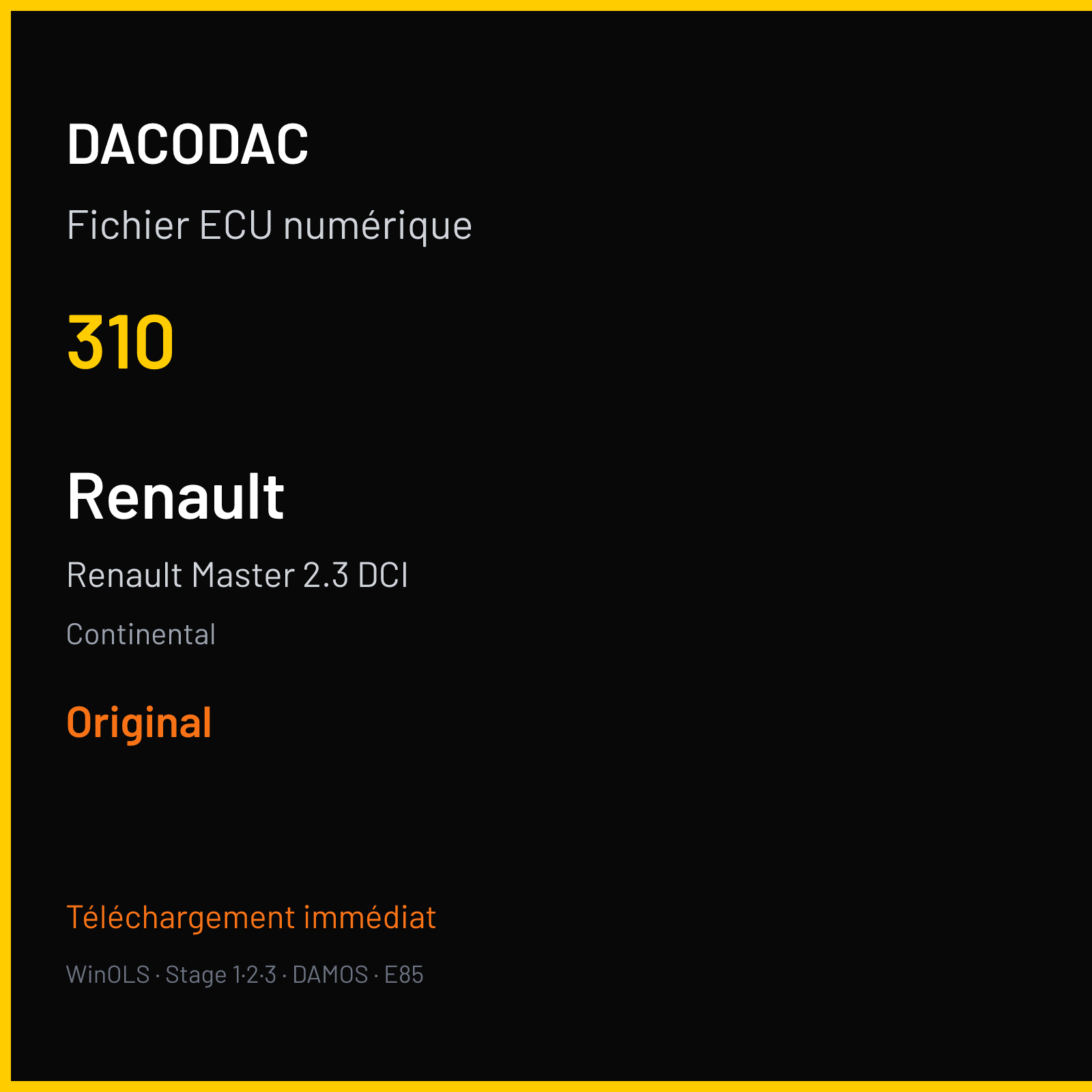 Renault Master 2.3 DCI (2017) — Continental — 310 — Original