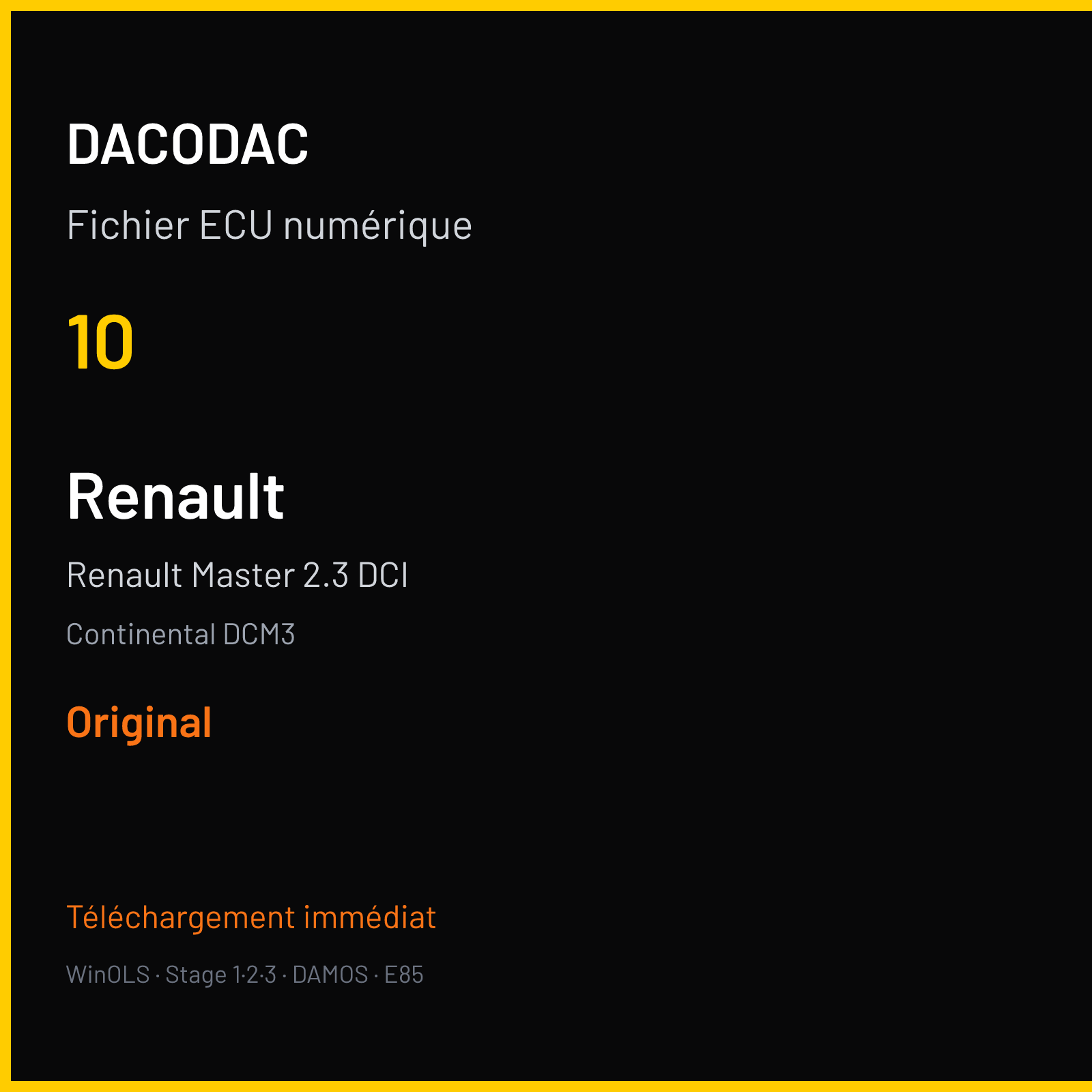 Renault Master 2.3 DCI (2017) — Continental DCM3 — 10 — Original
