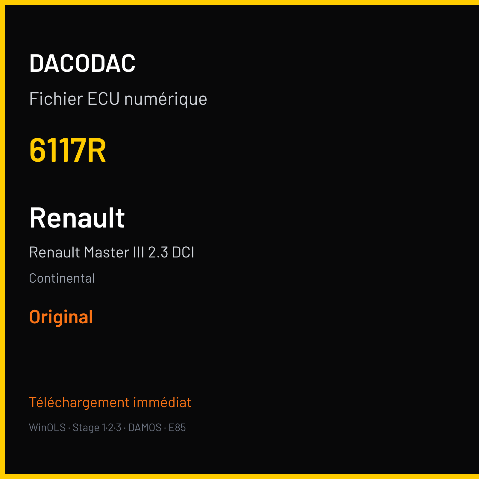 Renault Master III 2.3 DCI (2019) — Continental — 6117R — Original