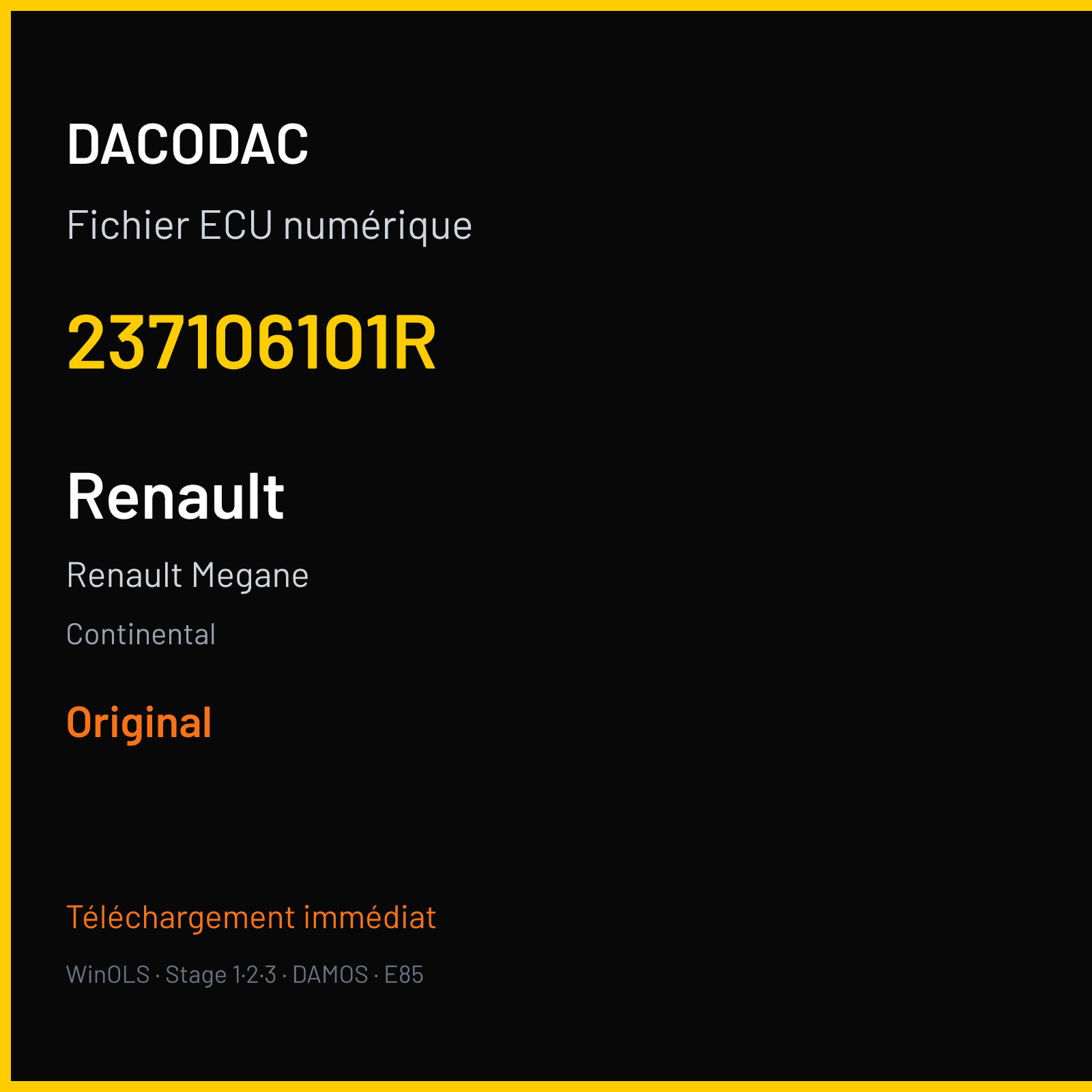 Renault Megane — Continental — 237106101R — Original