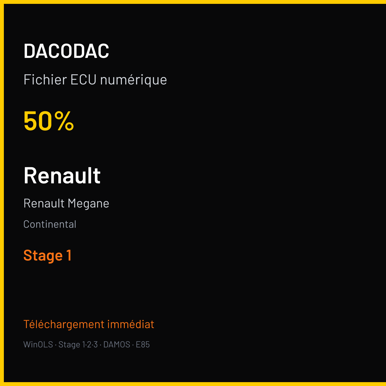 Renault Megane (2011) — Continental — 50% — Stage 1