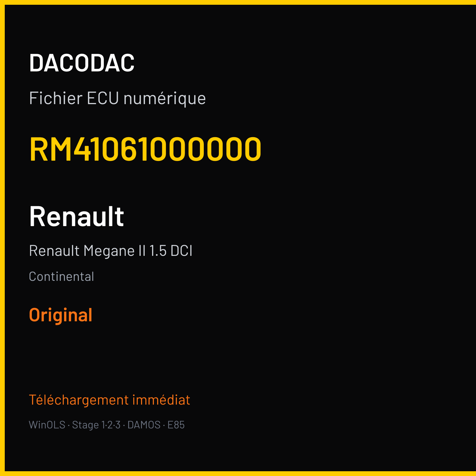 Renault Megane II 1.5 DCI (2009) — Continental — RM41061000000 — Original
