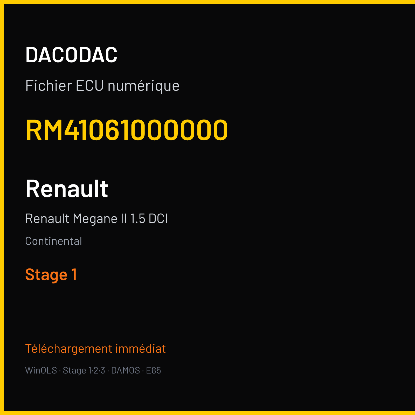 Renault Megane II 1.5 DCI (2009) — Continental — RM41061000000 — Stage 1