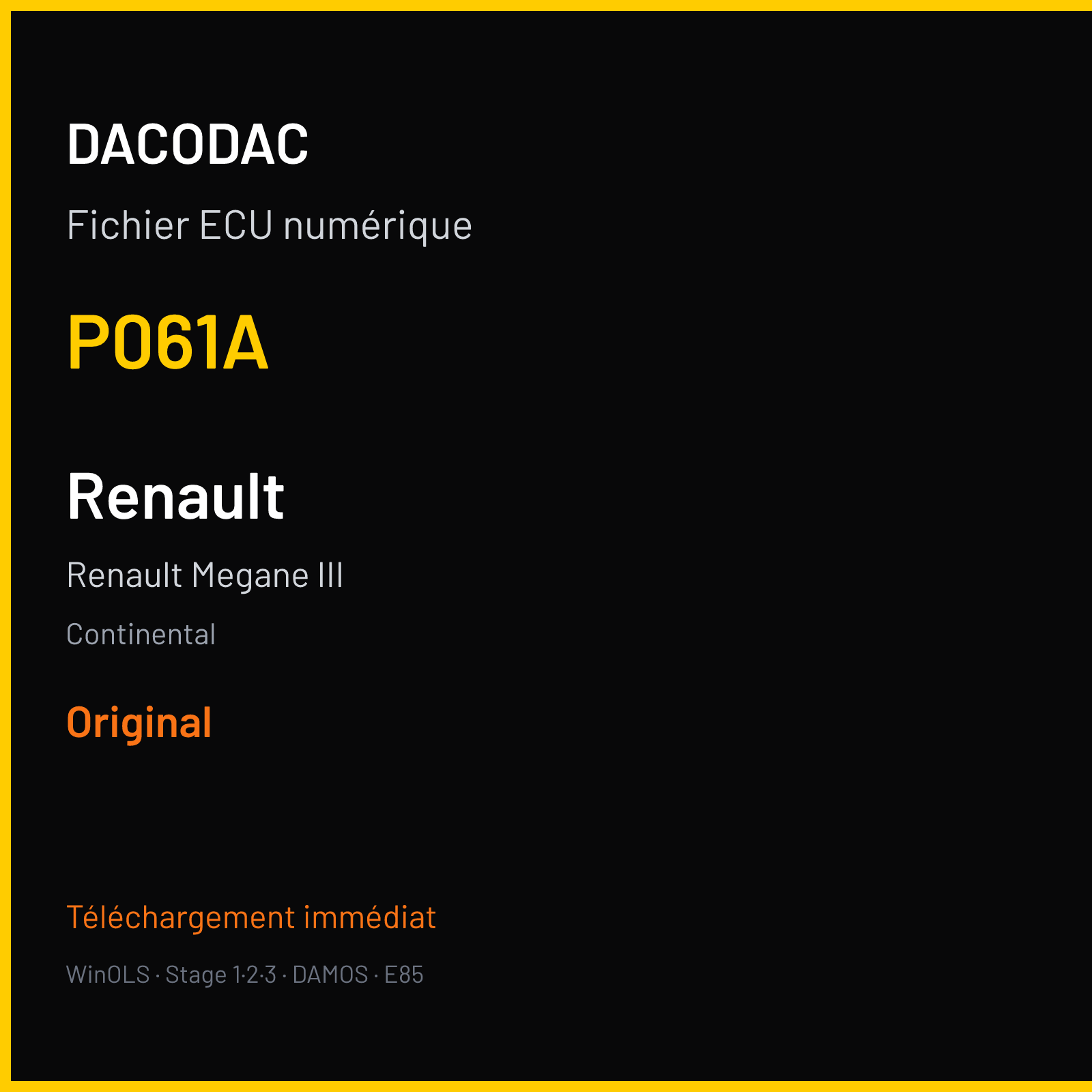Renault Megane III (2016) — Continental — P061A — Original