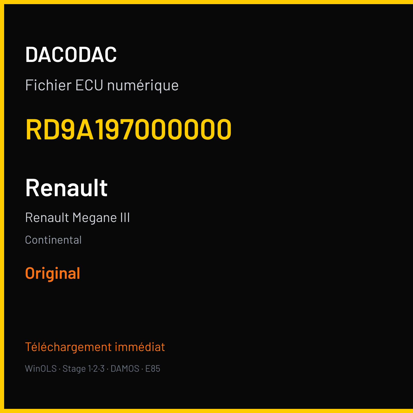 Renault Megane III (2012) — Continental — RD9A197000000 — Original