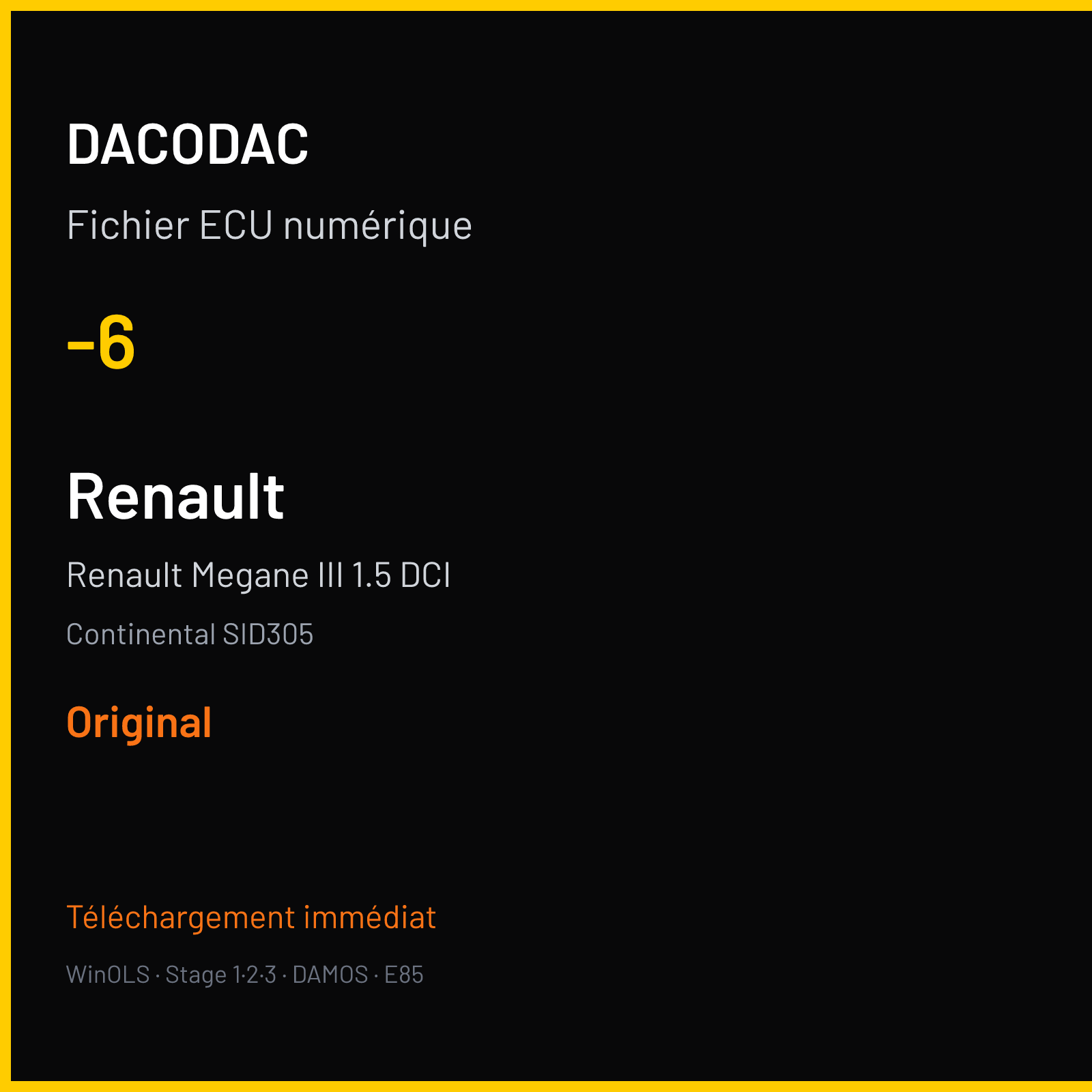 Renault Megane III 1.5 DCI (2009) — Continental SID305 — -6 — Original