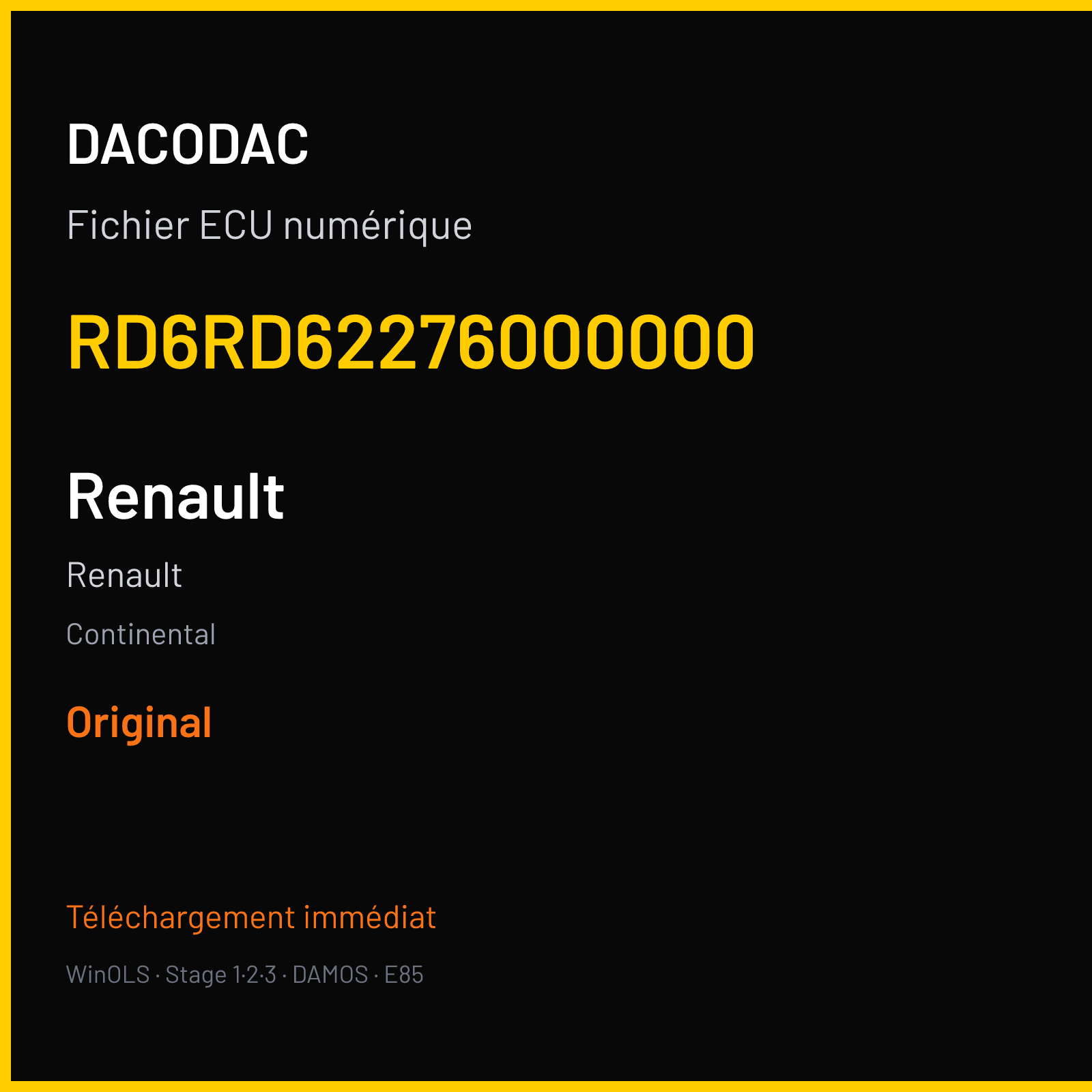 Renault — Continental — RD6RD62276000000 — Original