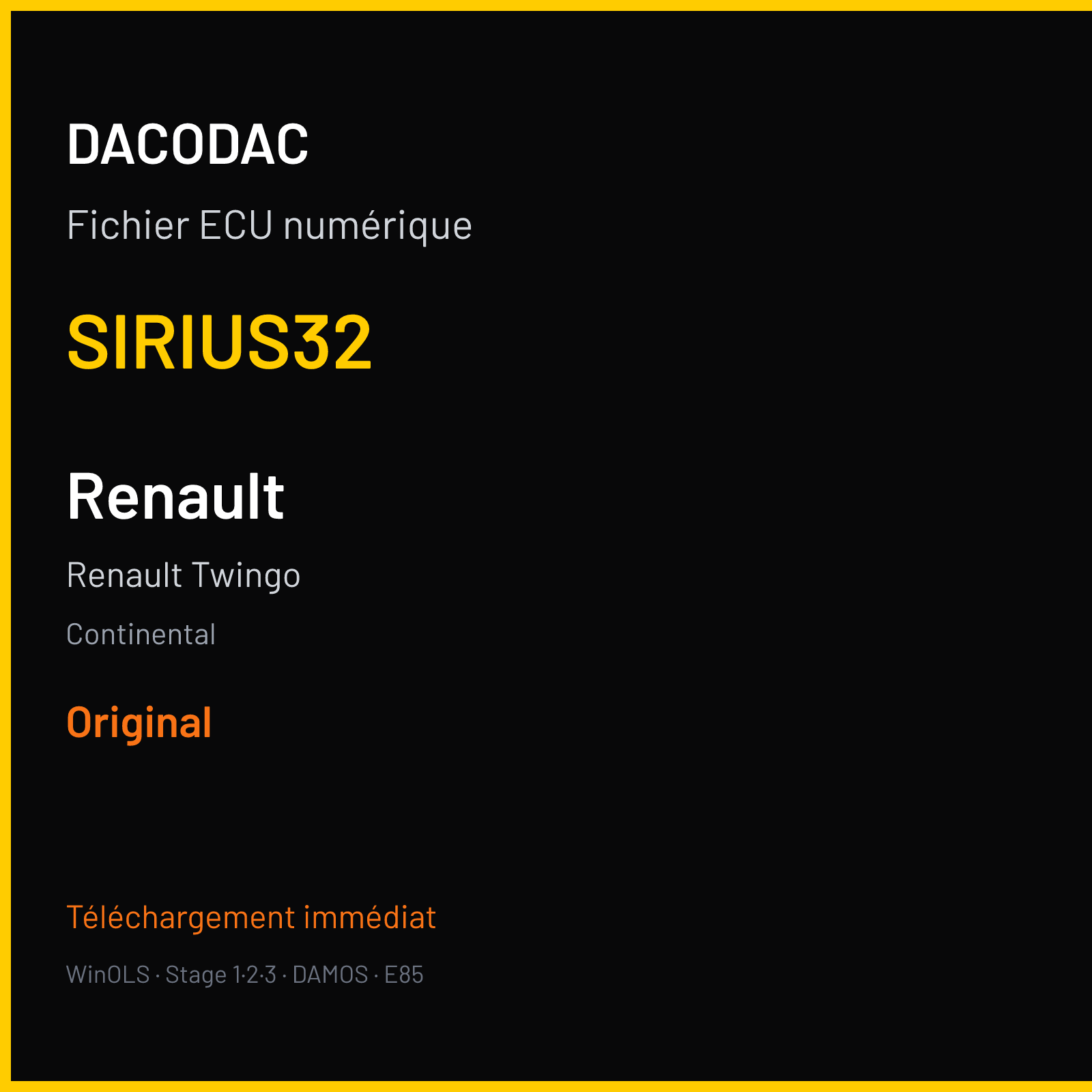 Renault Twingo (2003) — Continental — SIRIUS32 — Original