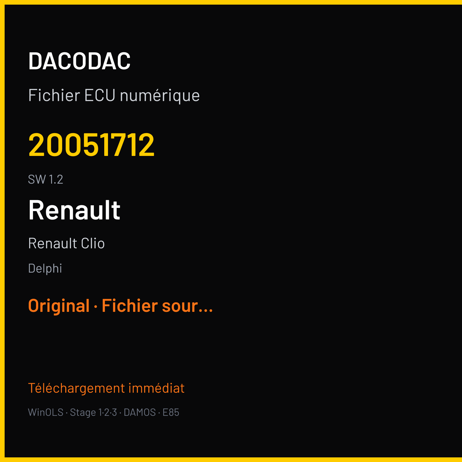 Renault Clio (2005) — Delphi — 20051712 · 1.2 — Original