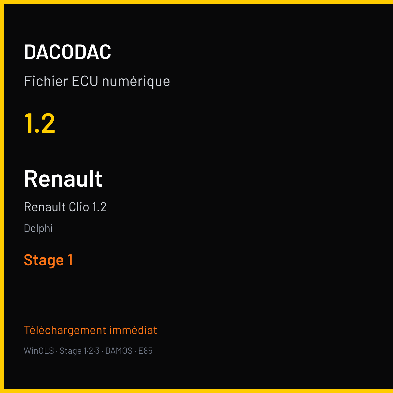 Renault Clio 1.2 (2005) — Delphi — 1.2 — Stage 1