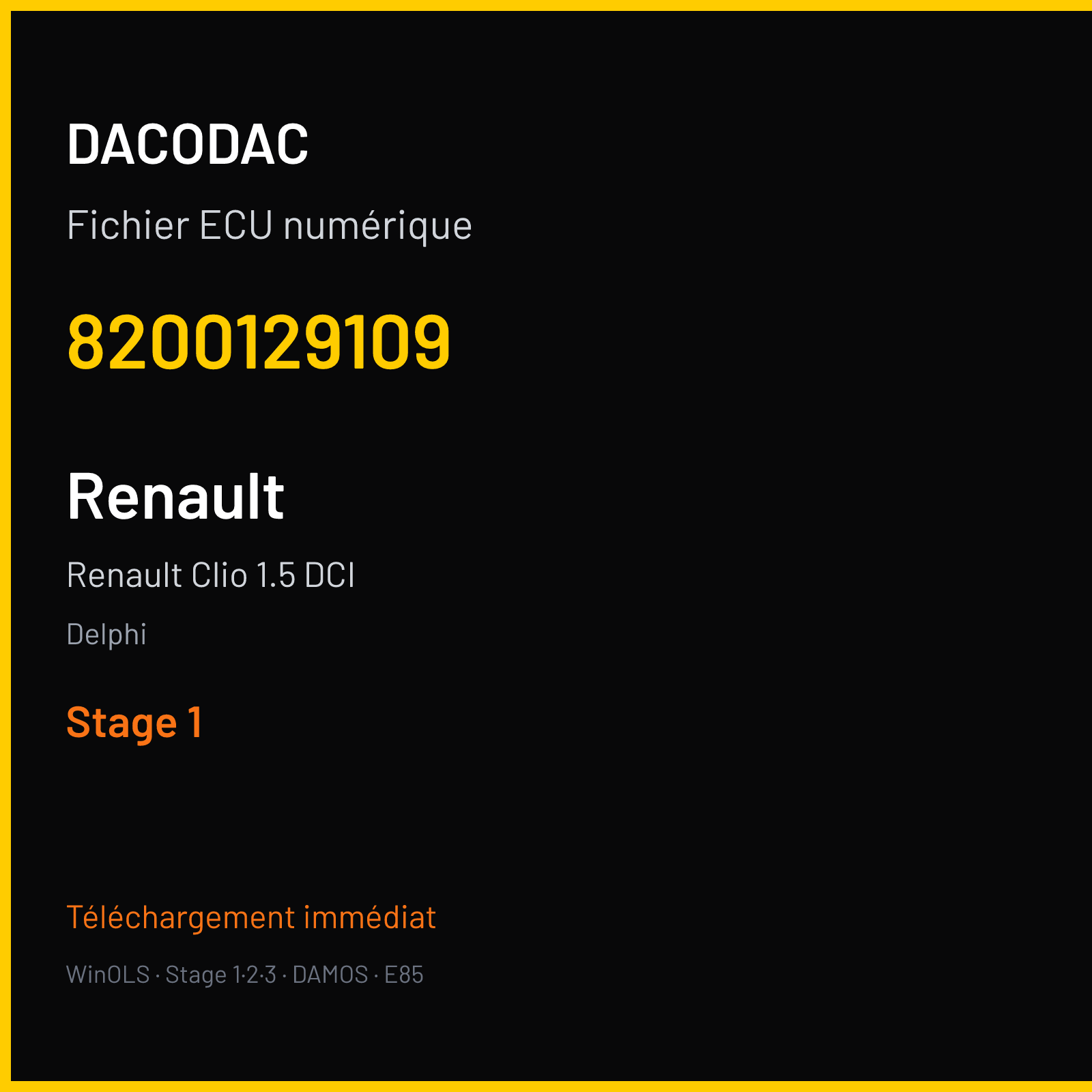 Renault Clio 1.5 DCI (2002) — Delphi — 8200129109 — Stage 1