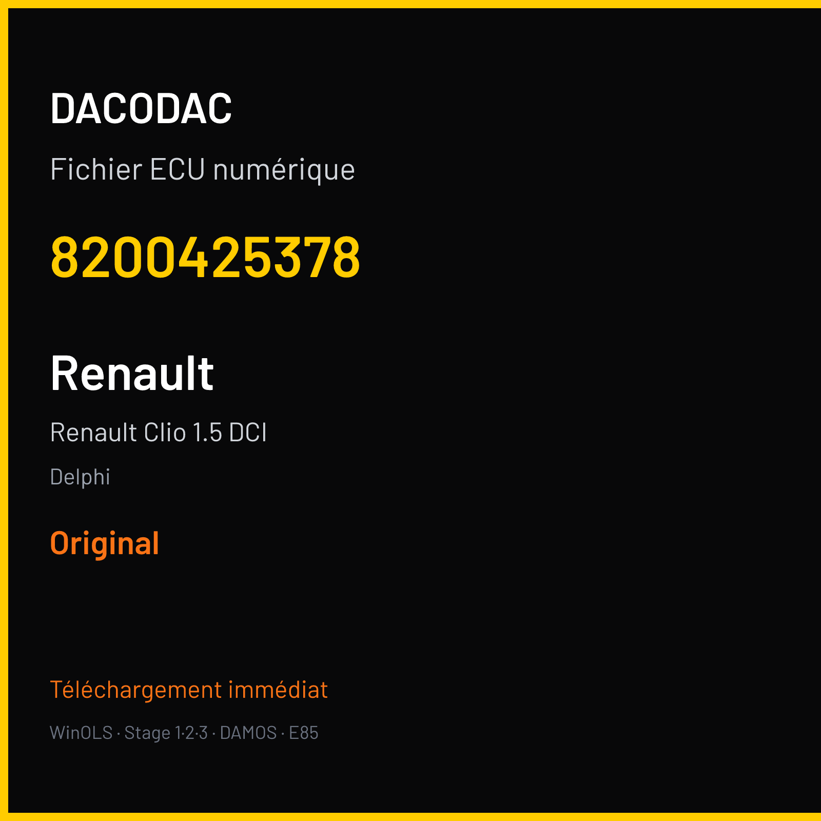 Renault Clio 1.5 DCI (2005) — Delphi — 8200425378 — Original