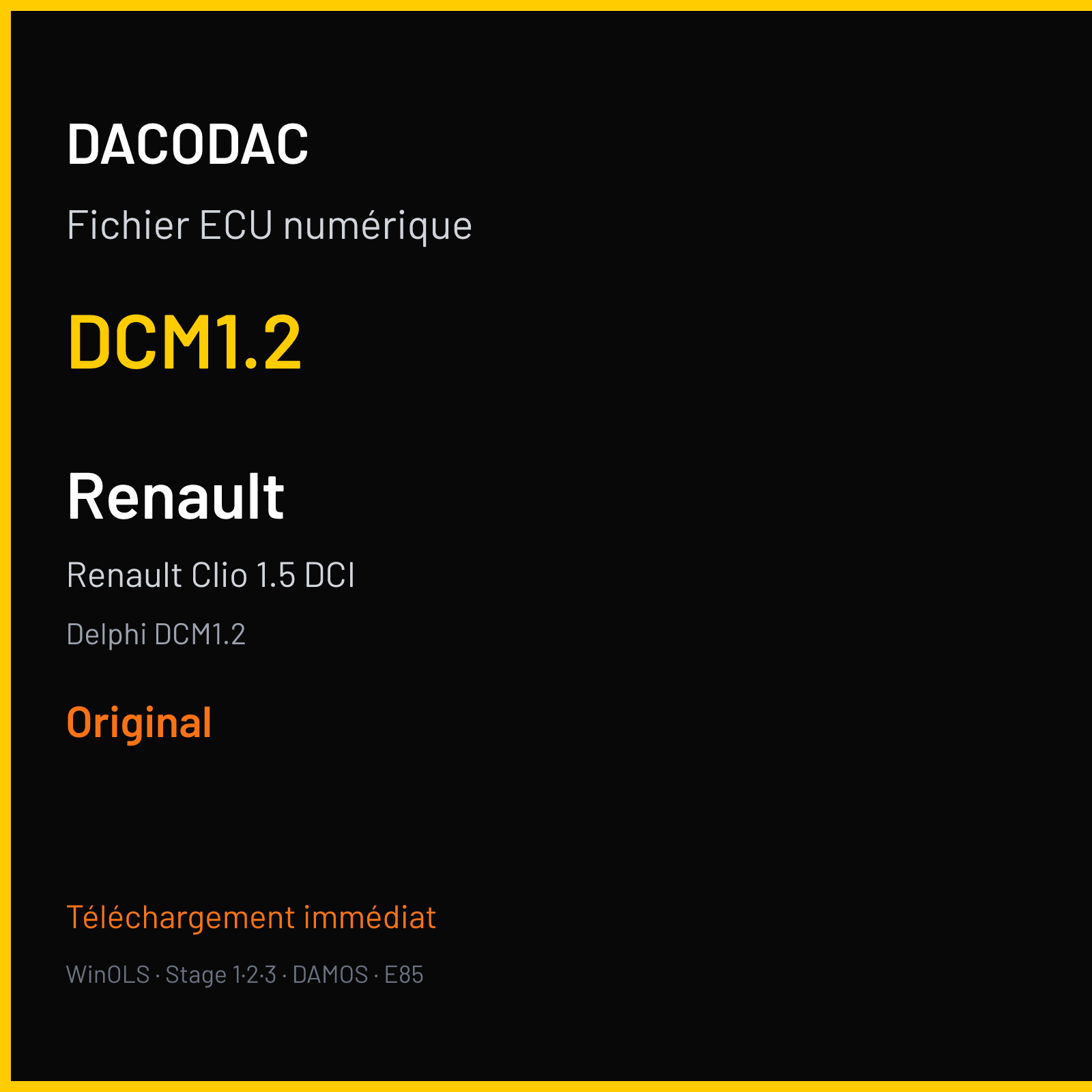 Renault Clio 1.5 DCI (2005) — Delphi DCM1.2 — DCM1.2 — Original