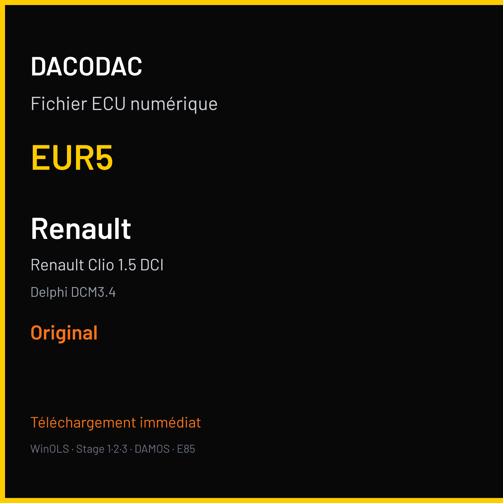 Renault Clio 1.5 DCI (2012) — Delphi DCM3.4 — EUR5 — Original