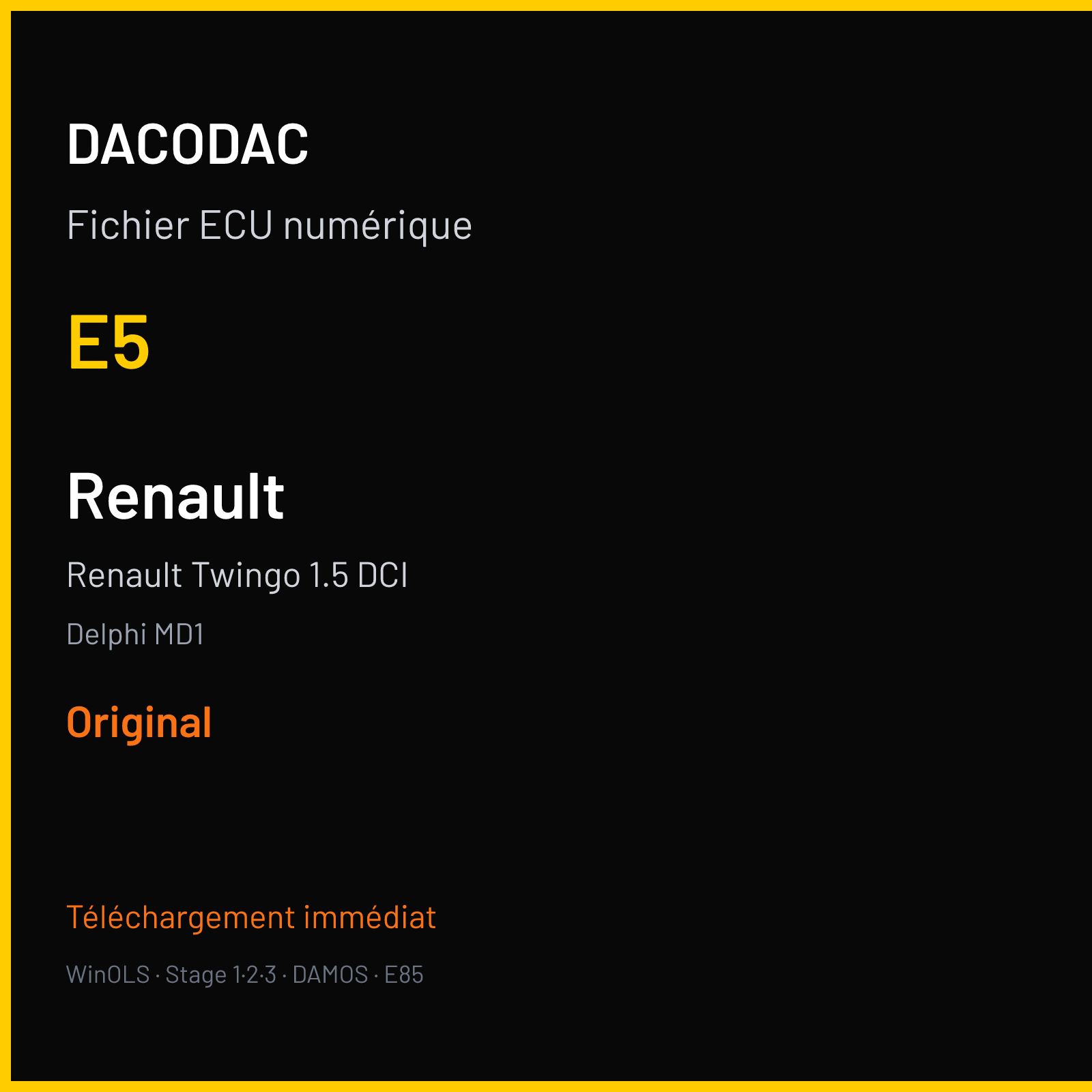 Renault Twingo 1.5 DCI (2012) — Delphi MD1 — E5 — Original