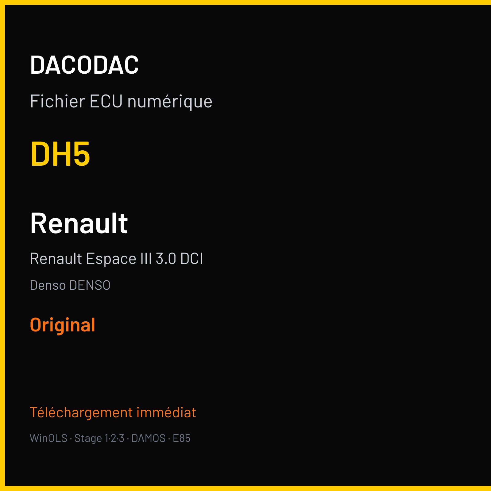 Renault Espace III 3.0 DCI (2011) — Denso DENSO — DH5 — Original