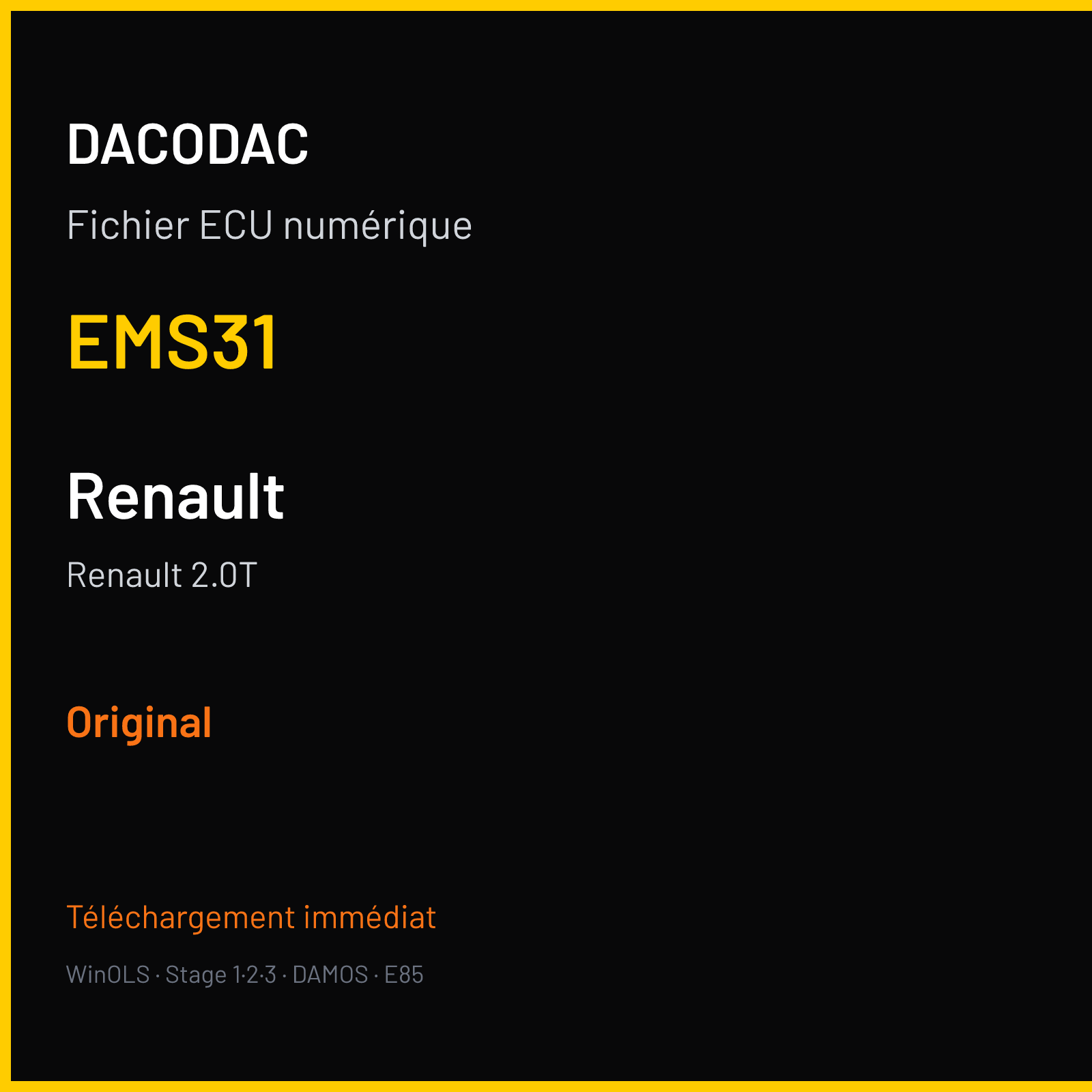 Renault 2.0T (2012) — EMS31 — Original