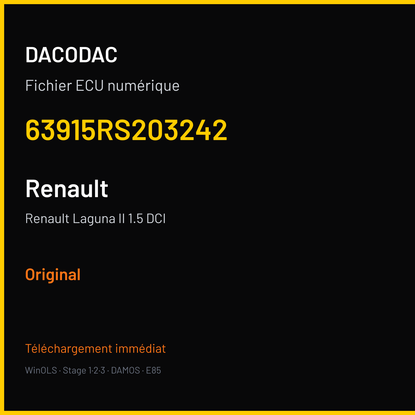 Renault Laguna II 1.5 DCI (2010) — 63915RS203242 — Original