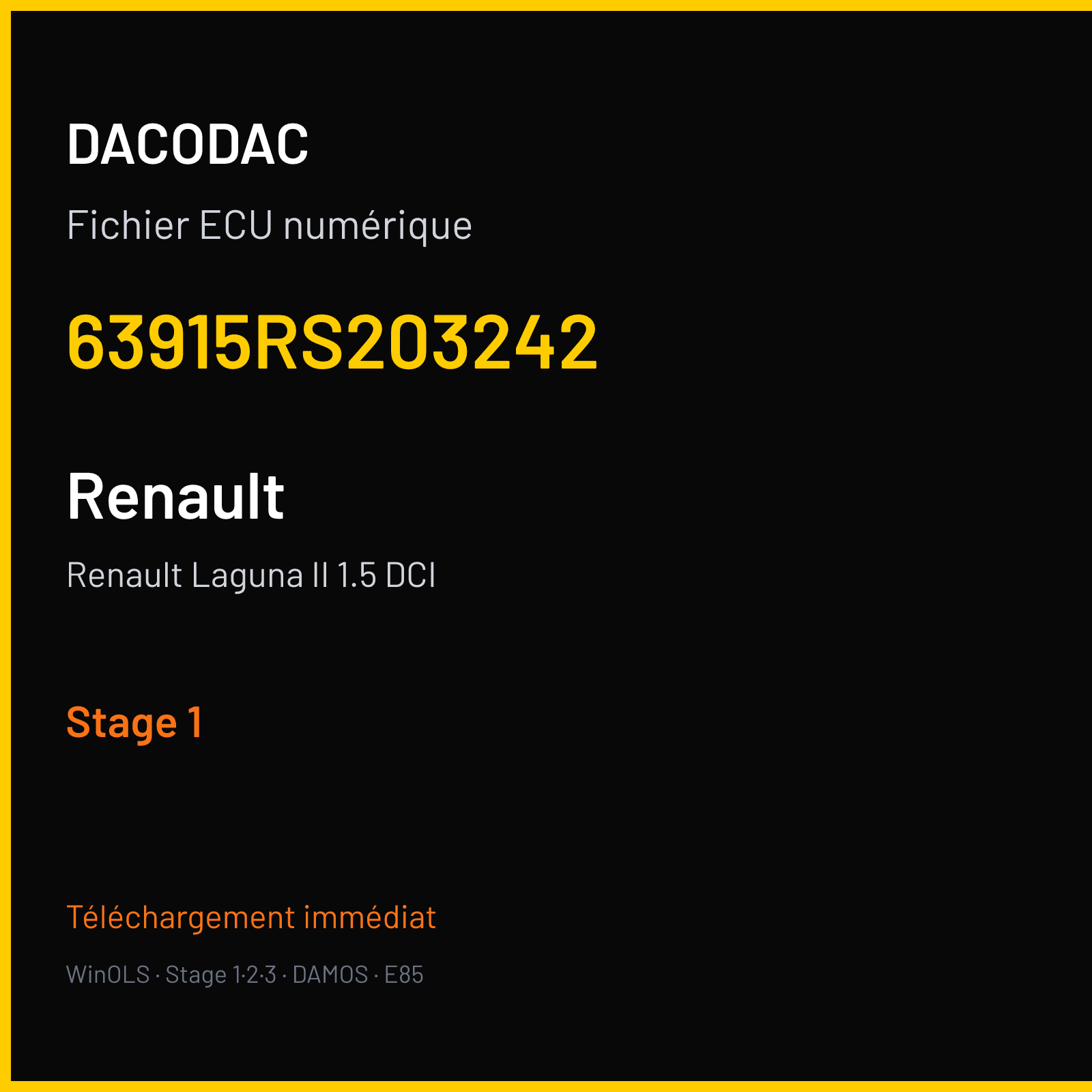 Renault Laguna II 1.5 DCI (2010) — 63915RS203242 — Stage 1
