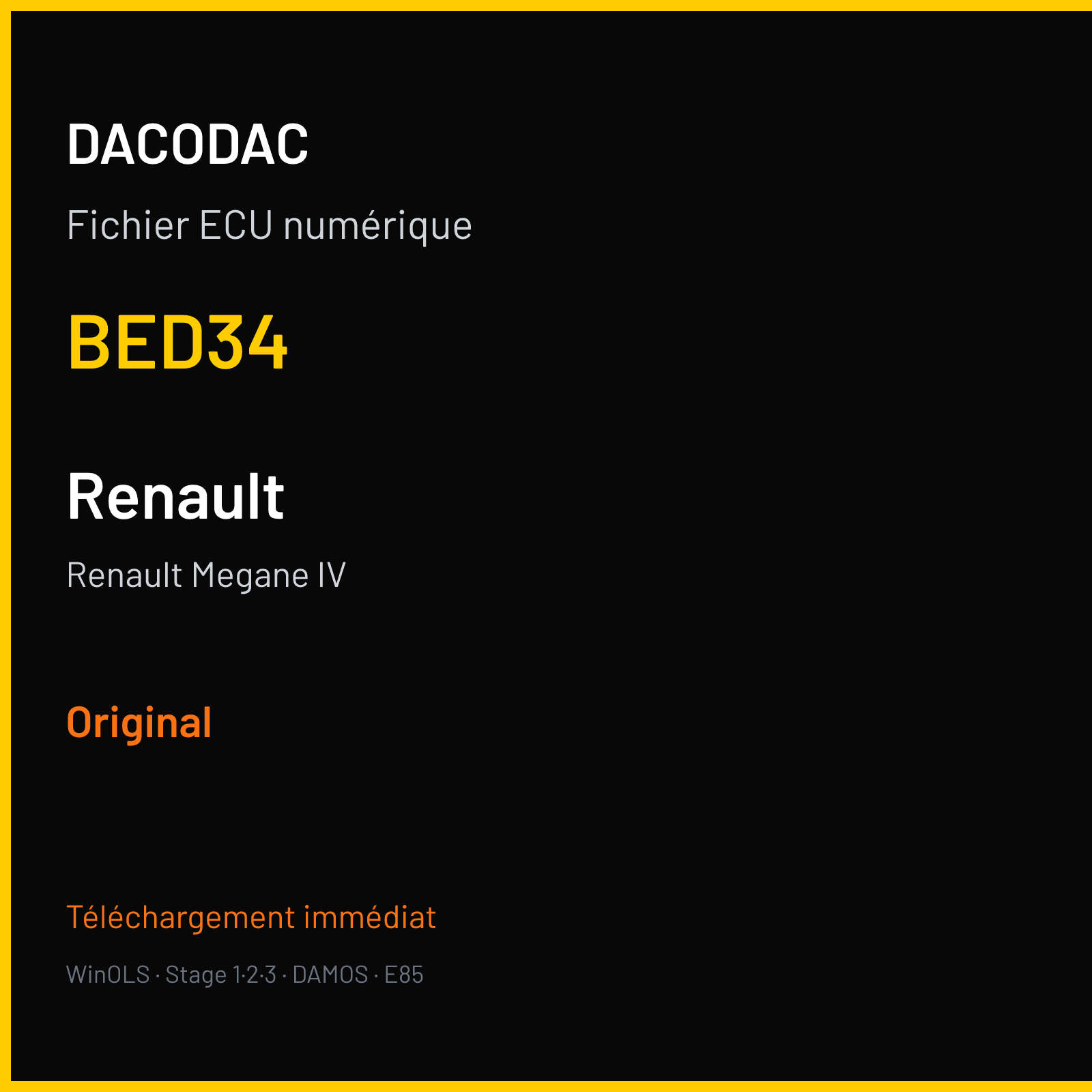 Renault Megane IV (2015) — BED34 — Original