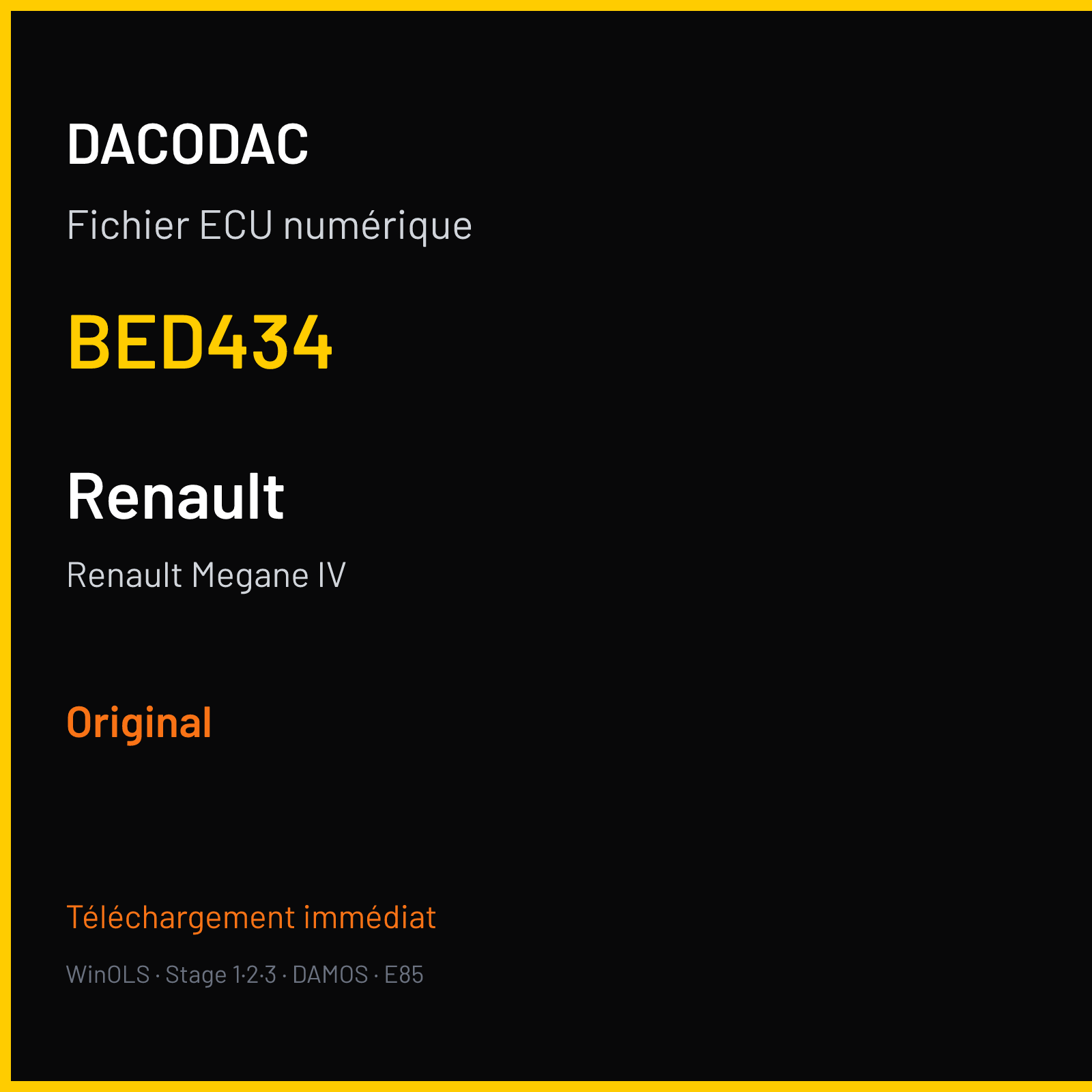 Renault Megane IV (2017) — BED434 — Original