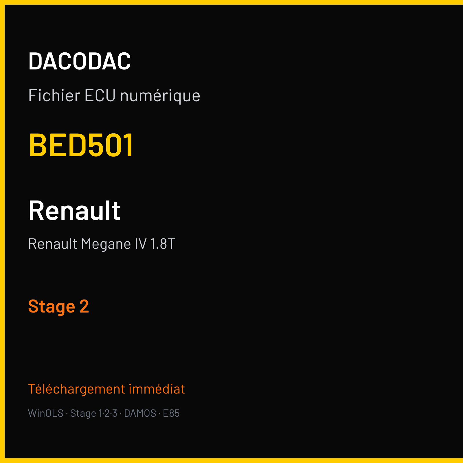 Renault Megane IV 1.8T (2018) — BED501 — Stage 2