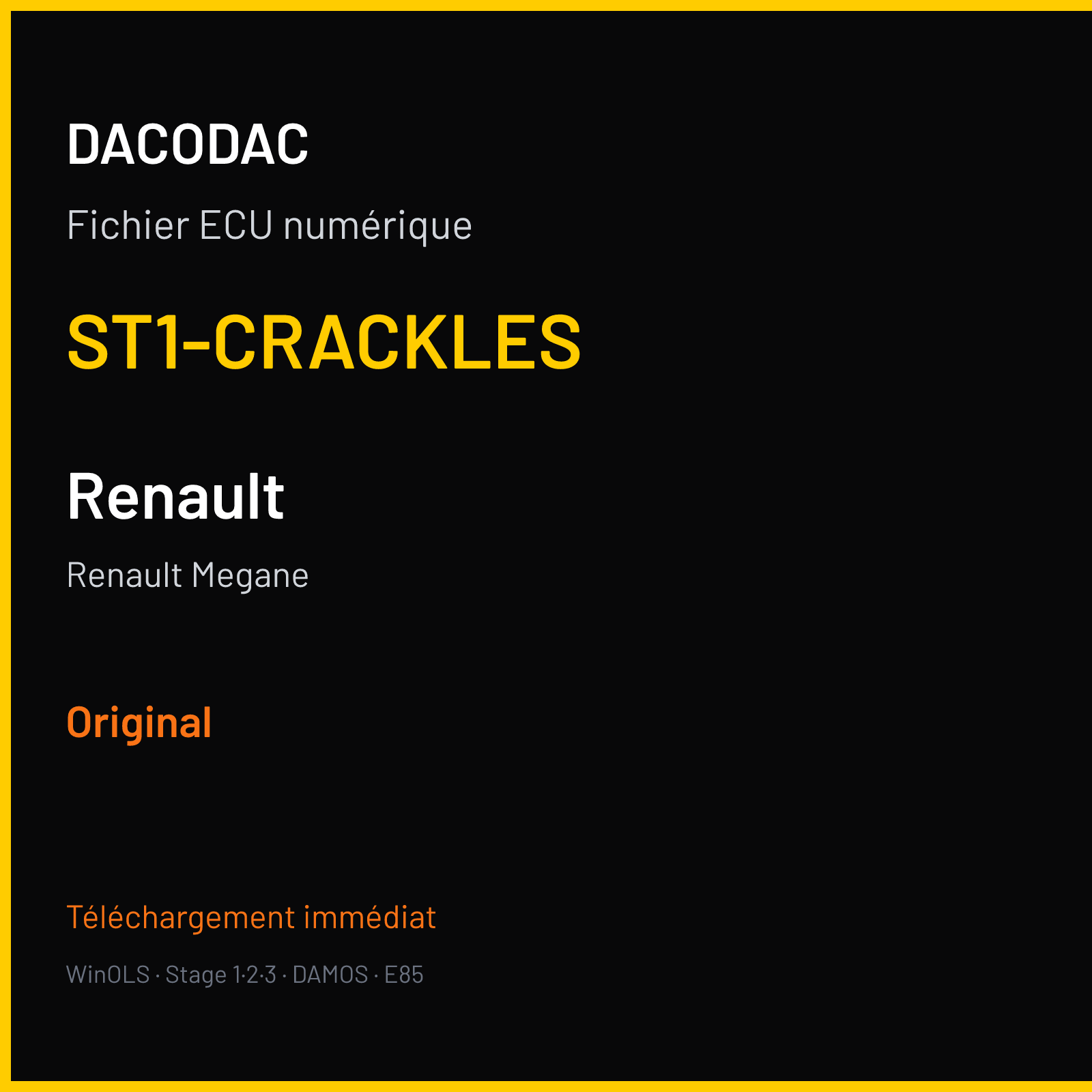 Renault Megane (2018) — ST1-CRACKLES — Original