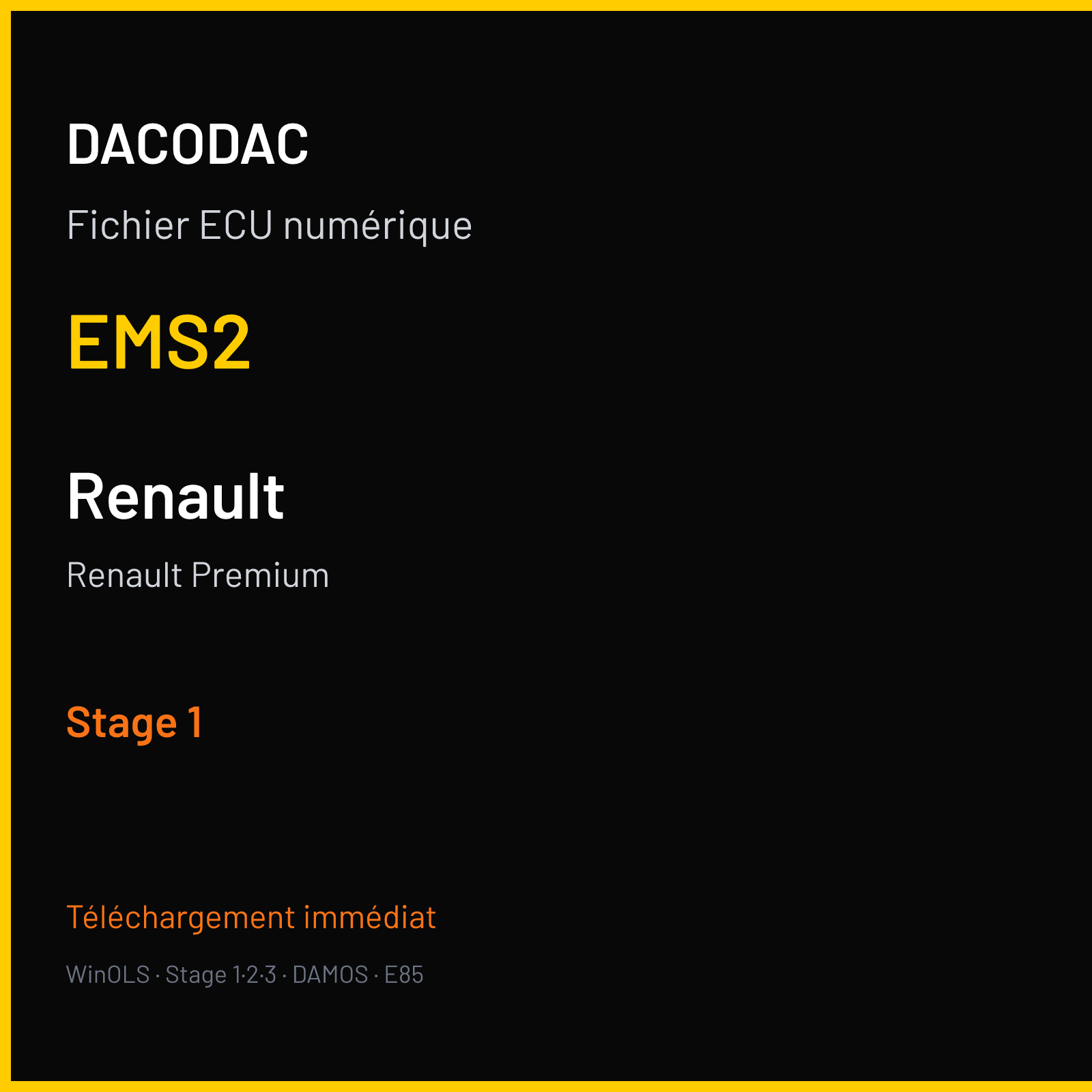 Renault Premium (2007) — EMS2 — Stage 1