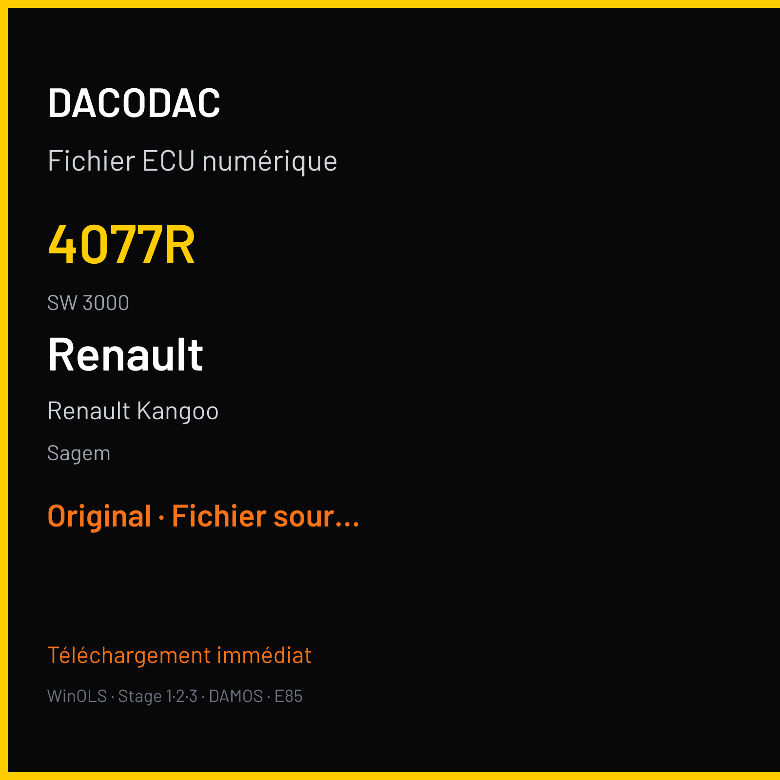 Renault Kangoo (2014) — Sagem — 4077R · 3000 — Original