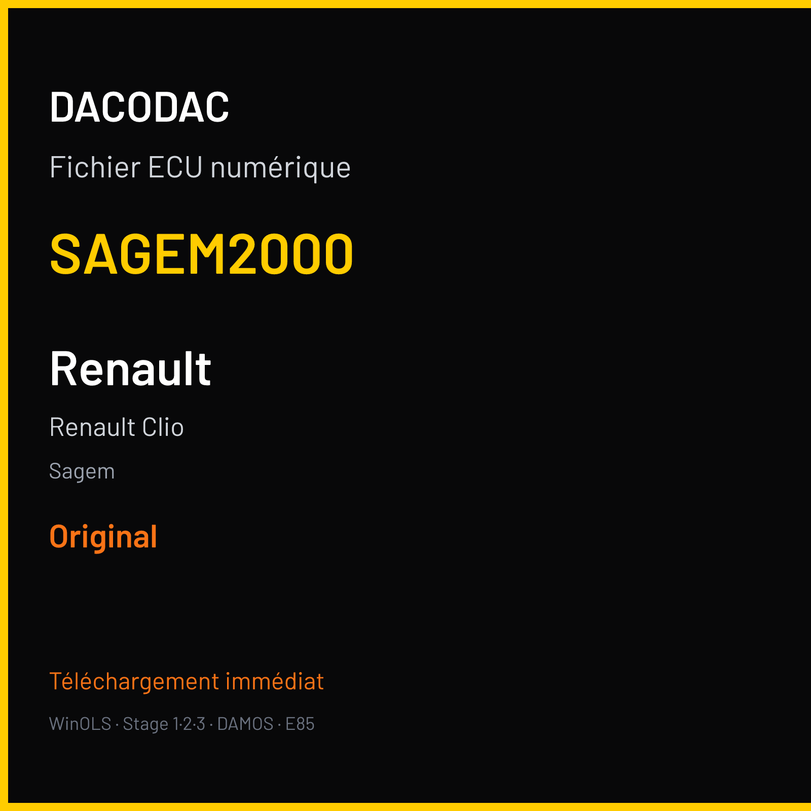 Renault Clio (2012) — Sagem — SAGEM2000 — Original