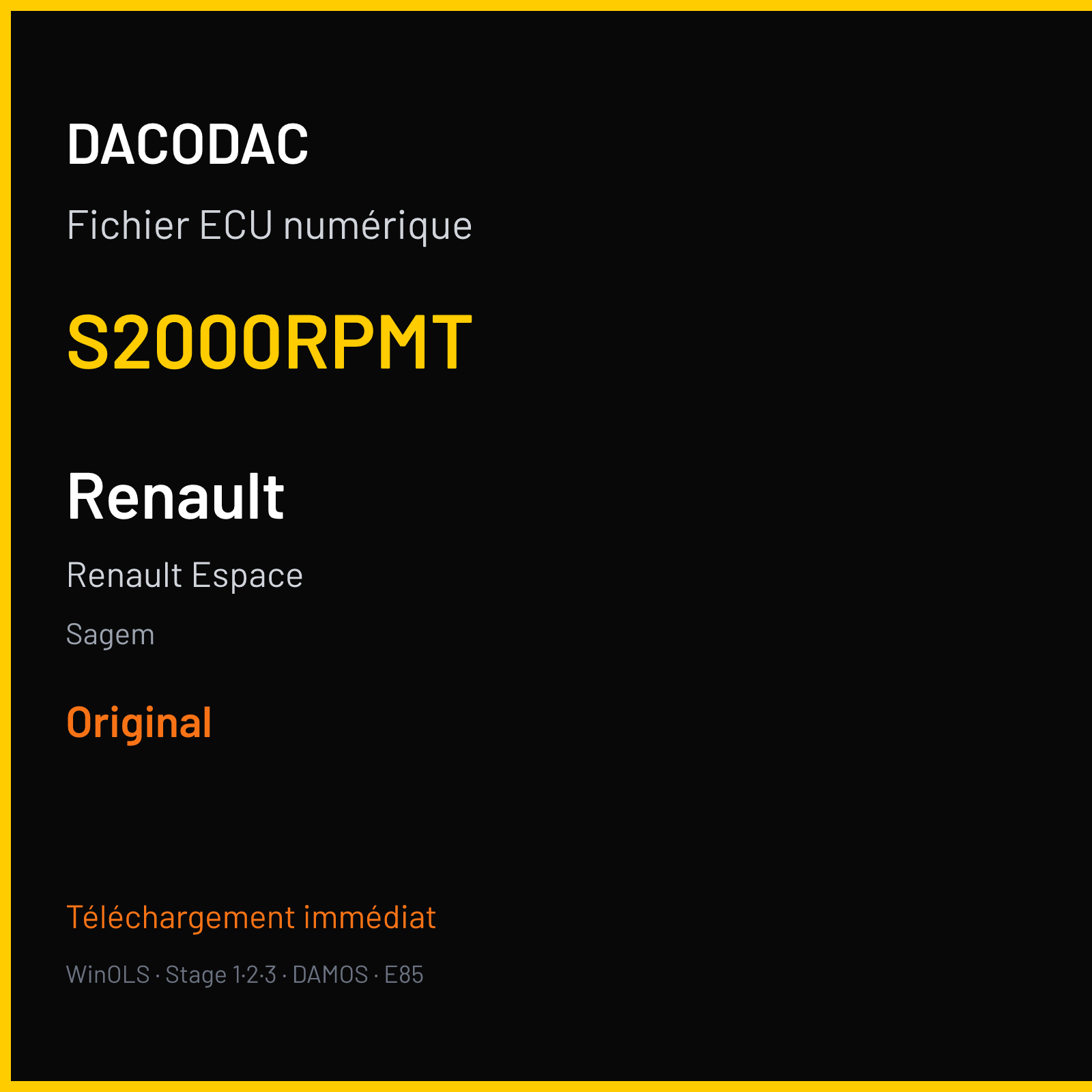 Renault Espace (2004) — Sagem — S2000RPMT — Original