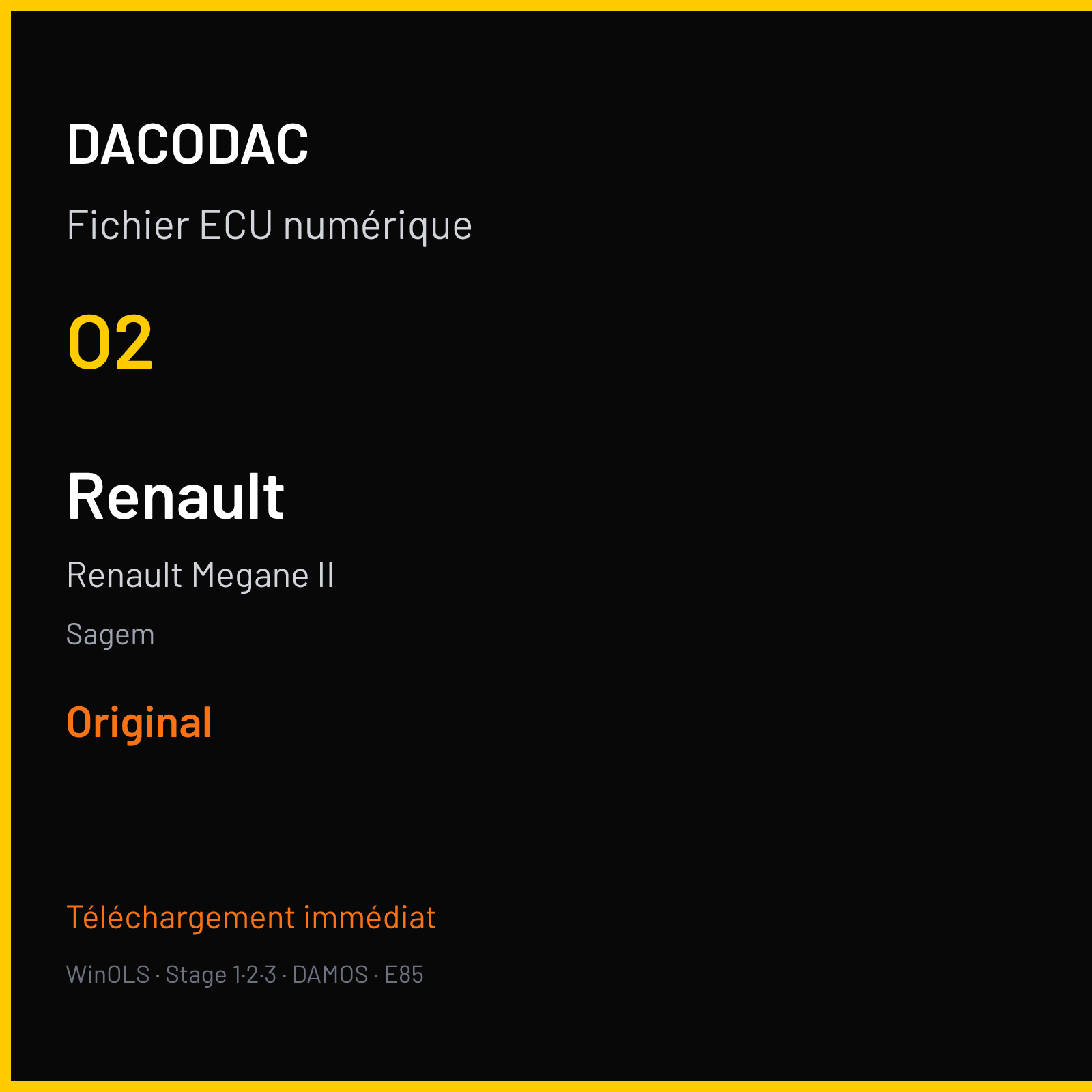 Renault Megane II (2005) — Sagem — O2 — Original