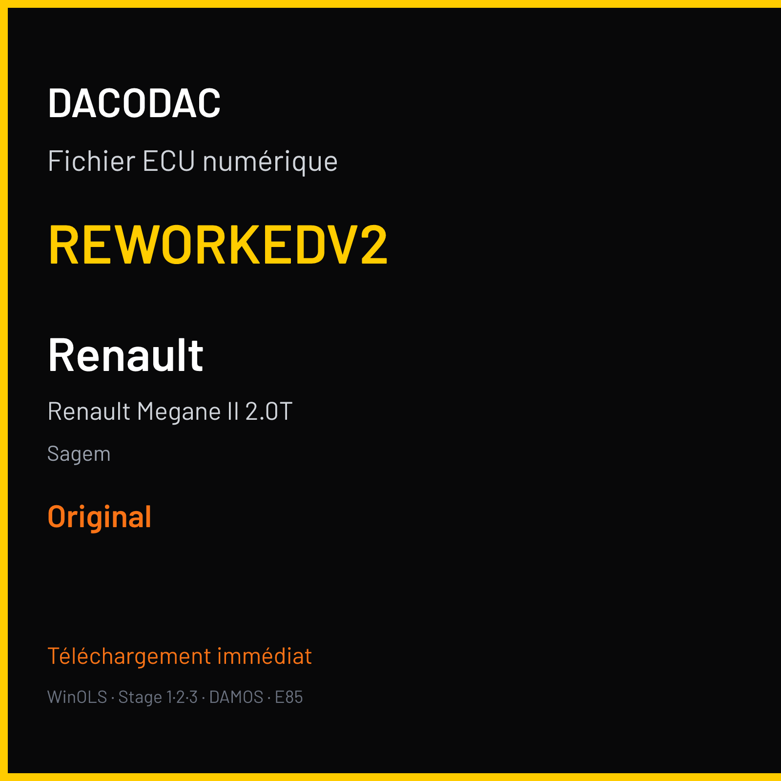 Renault Megane II 2.0T (2005) — Sagem — REWORKEDV2 — Original