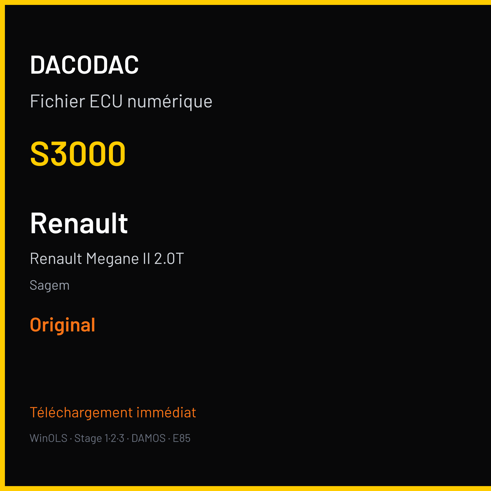 Renault Megane II 2.0T (2005) — Sagem — S3000 — Original