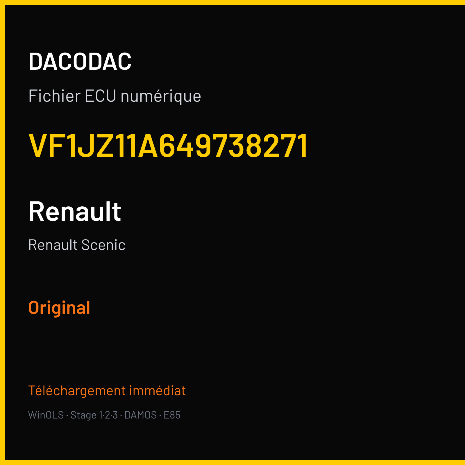 Renault Scenic (2013) — VF1JZ11A649738271 — Original