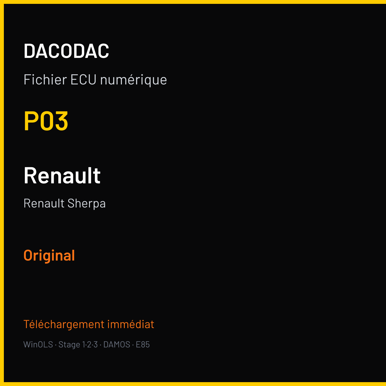 Renault Sherpa — P03 — Original