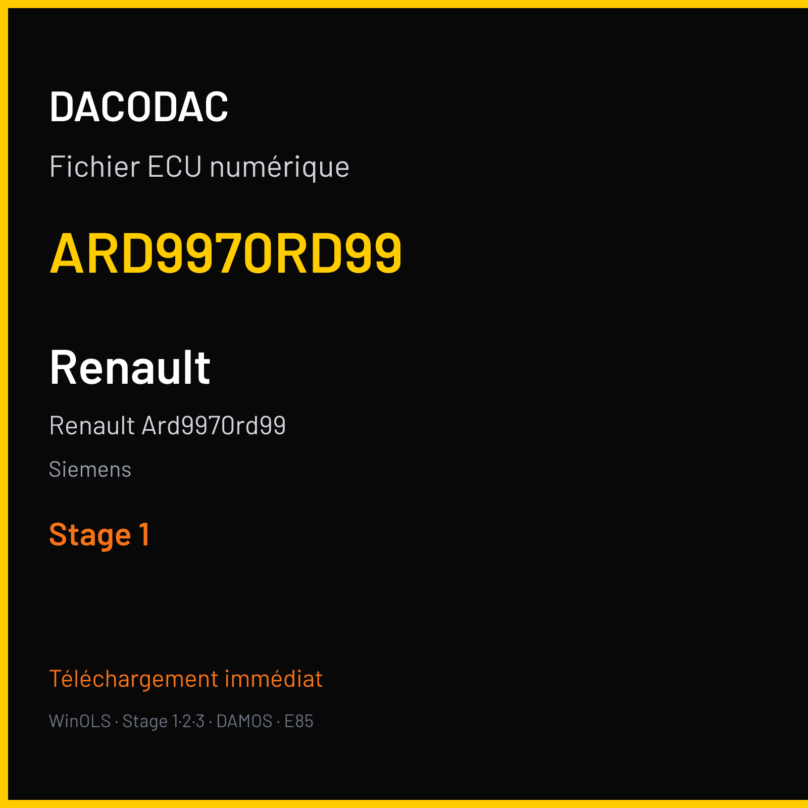 Renault Ard9970rd99 — Siemens — ARD9970RD99 — Stage 1