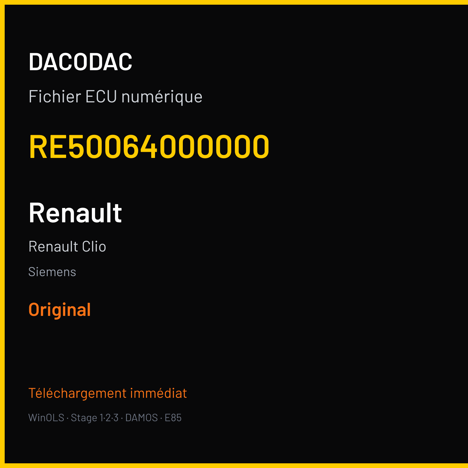 Renault Clio (2000) — Siemens — RE50064000000 — Original
