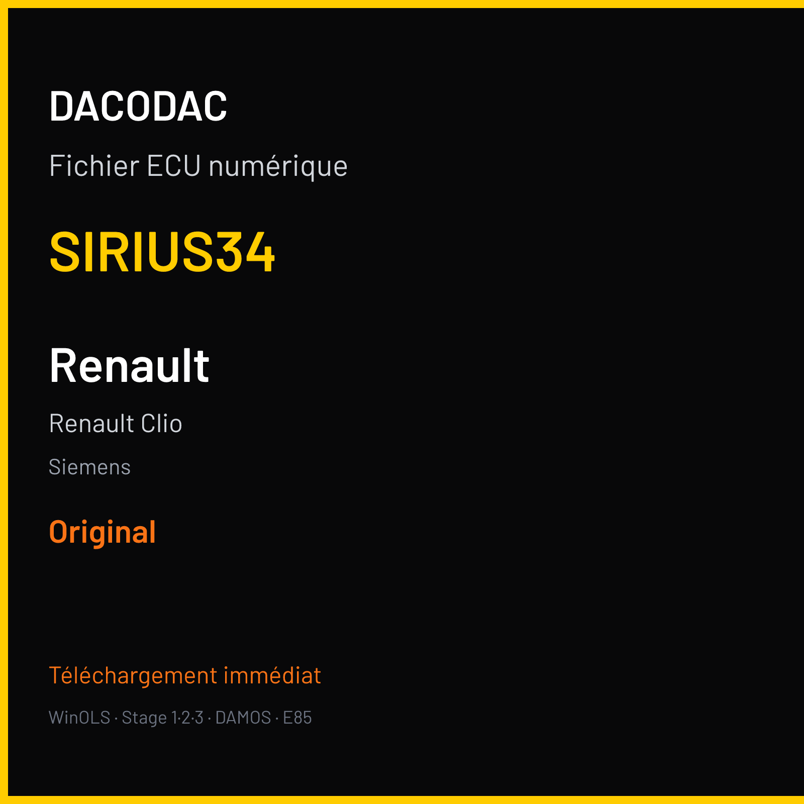 Renault Clio (2002) — Siemens — SIRIUS34 — Original