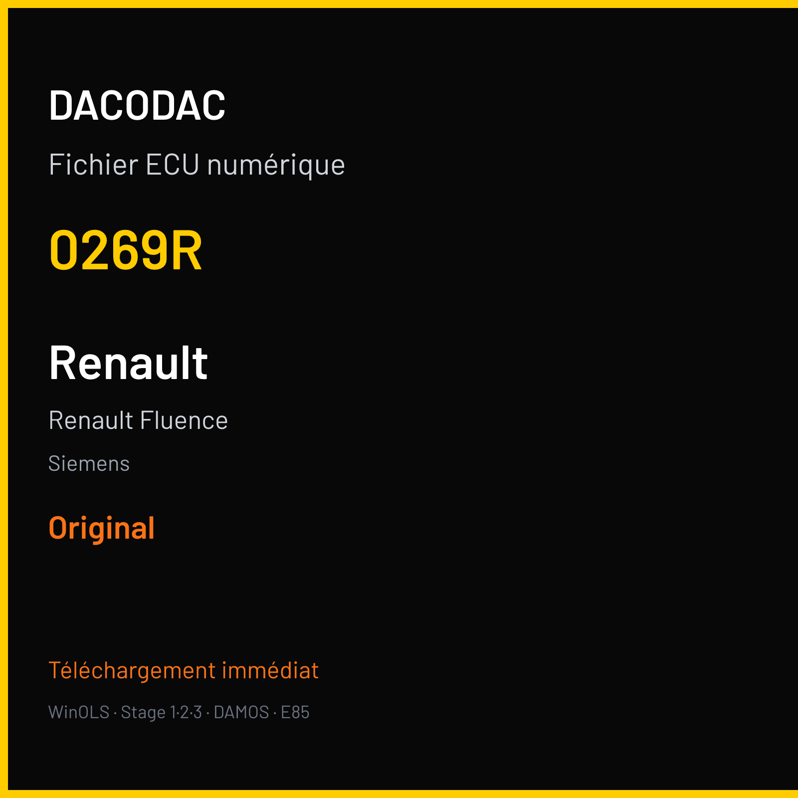Renault Fluence (2014) — Siemens — 0269R — Original