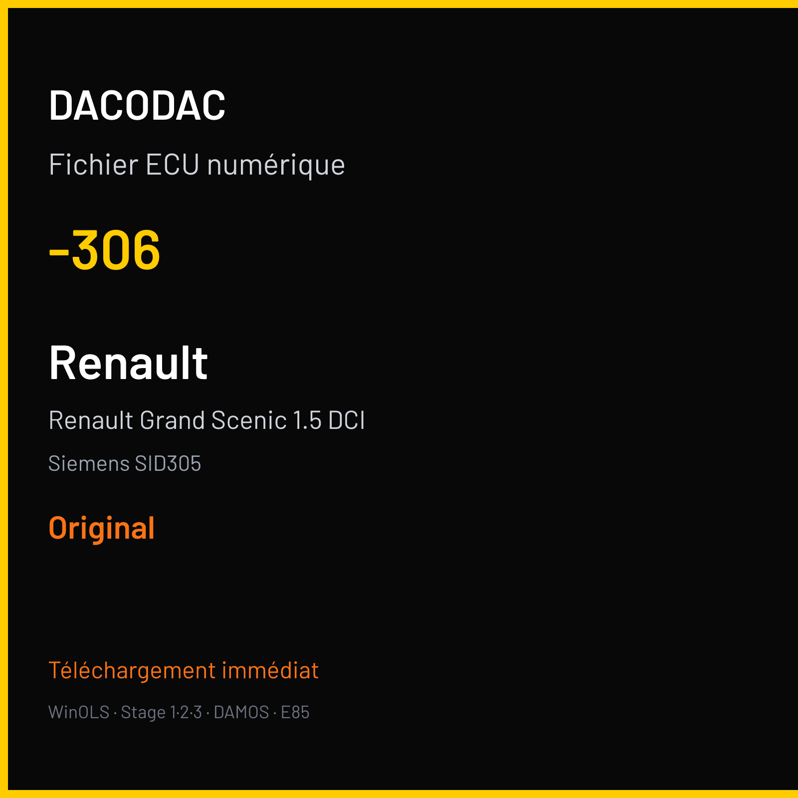 Renault Grand Scenic 1.5 DCI (2009) — Siemens SID305 — -306 — Original