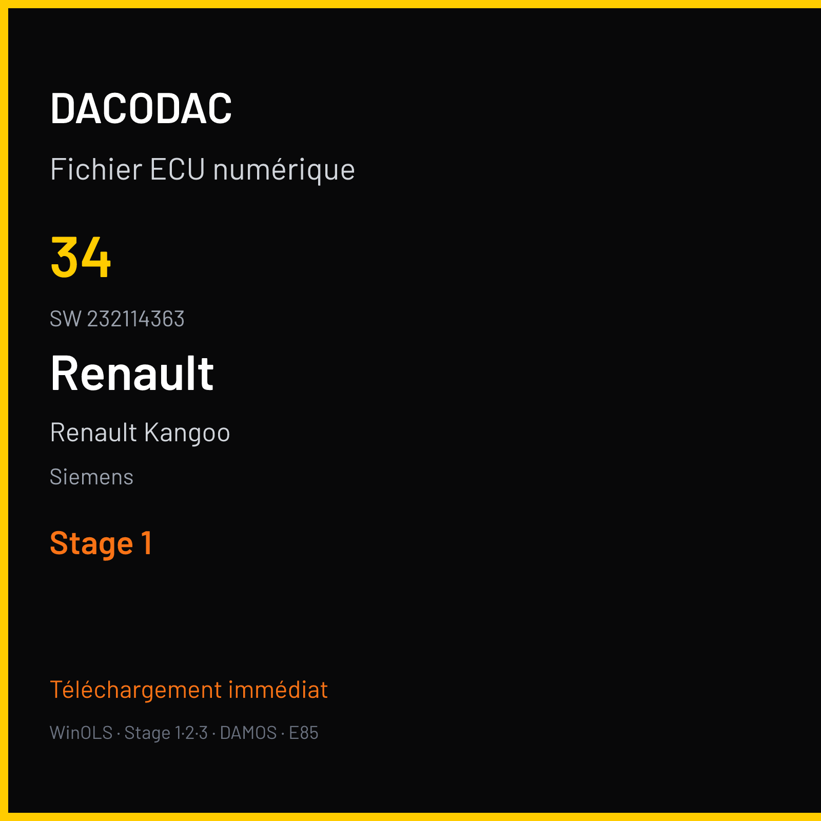 Renault Kangoo (2003) — Siemens — 34 · 232114363 — Stage 1