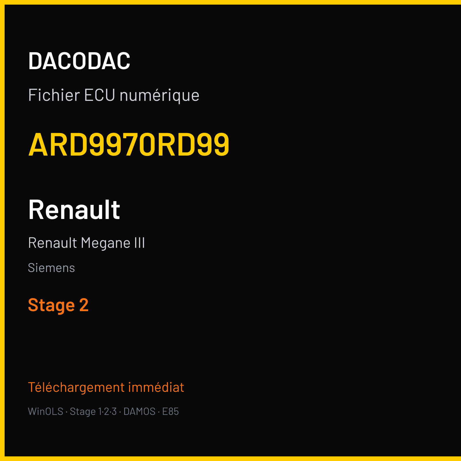 Renault Megane III — Siemens — ARD9970RD99 — Stage 2