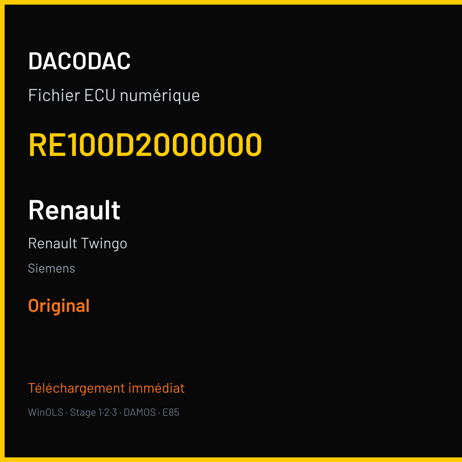 Renault Twingo (2004) — Siemens — RE100D2000000 — Original